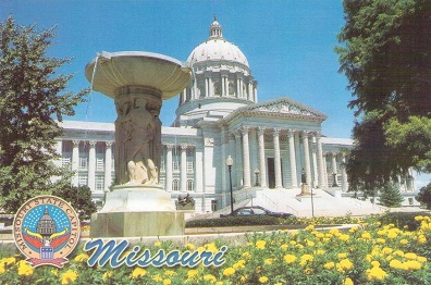 Jefferson City, State Capitol in Spring
