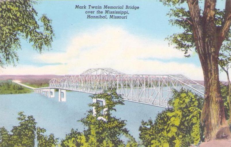 Hannibal Mark Twain Memorial Bridge Global Postcard Sales