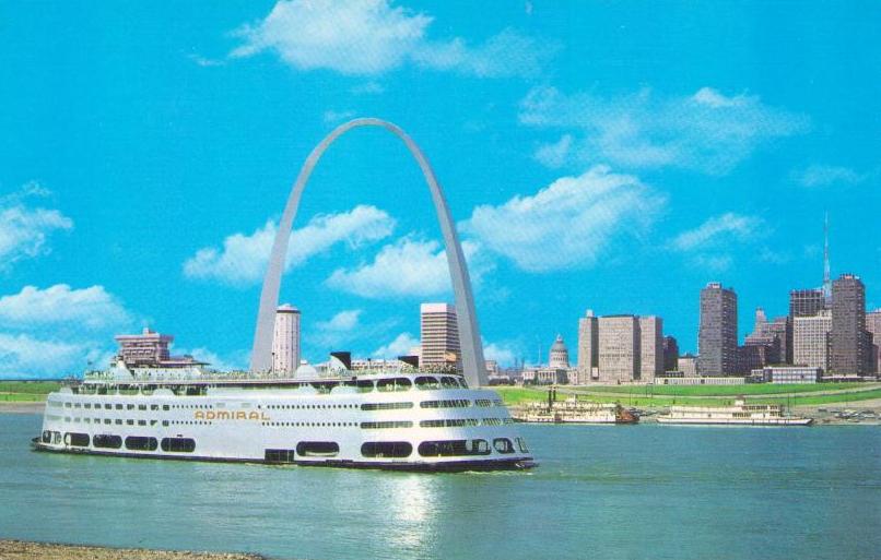 St. Louis, The Gateway City and Admiral excursion steamer
