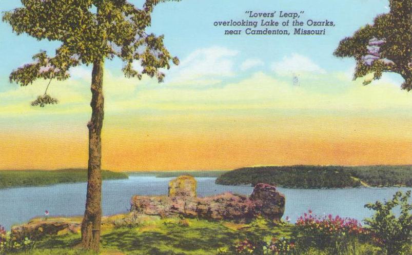 Camdenton, “Lovers’ Leap” overlooking Lake of the Ozarks