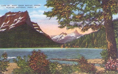 Glacier National Park, Lake St. Mary from Baring Creek