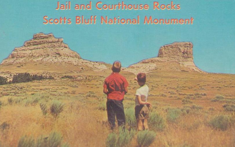 Scotts Bluff National Monument, Jail and Courthouse Rocks