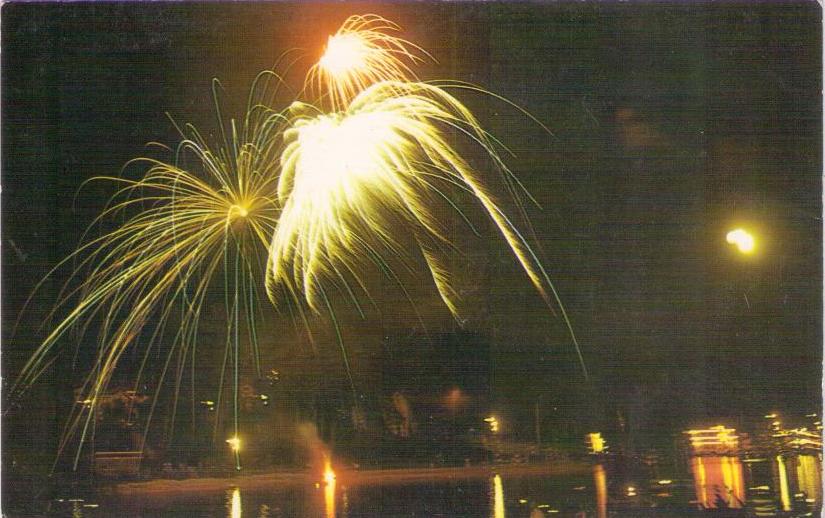 Alton Bay, fireworks display Global Postcard Sales