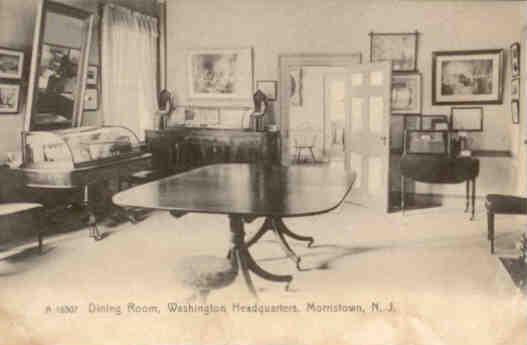 Morristown, Dining Room, Washington Headquarters