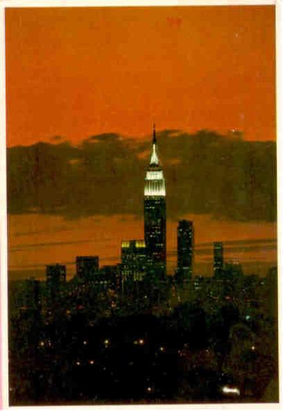 New York City, Empire State Building at night