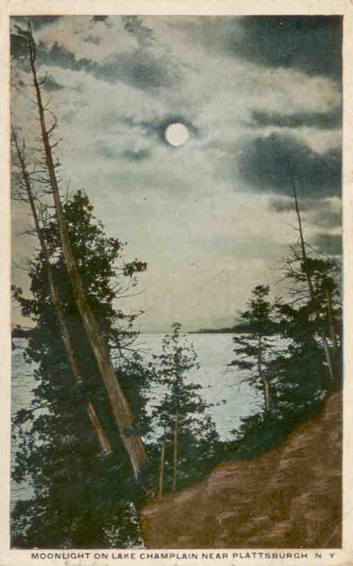 Plattsburgh, Moonlight on Lake Champlain