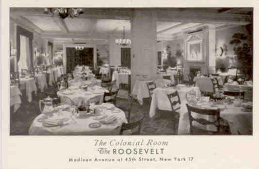 New York City, The Roosevelt, The Colonial Room