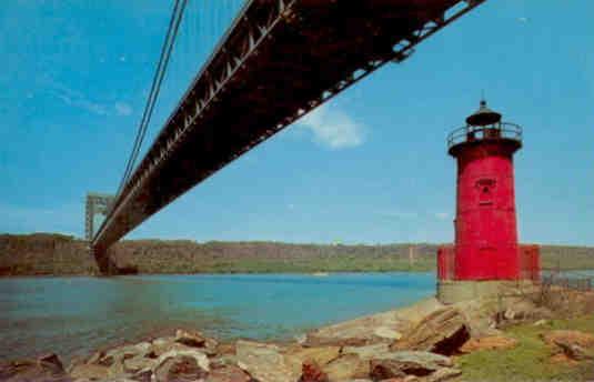 George Washington Bridge (and Little Red Lighthouse)