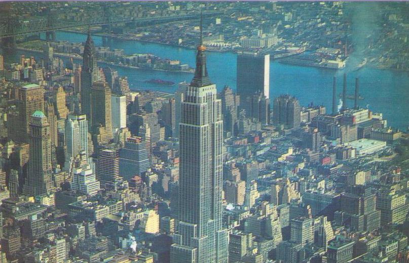 New York City, Airview of Midtown Manhattan