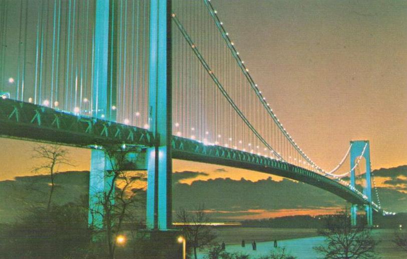 New York City, The Verrazana (sic) – Narrows Bridge