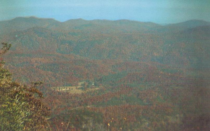 Cashiers Valley from Whiteside Mountain