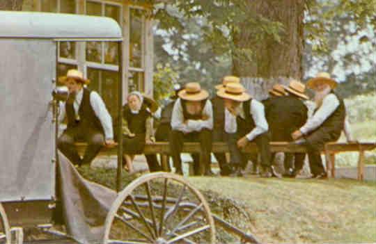 Amish Country, Sunday church meeting