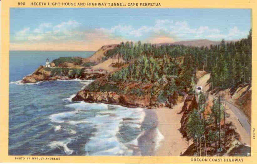 Cape Perpetua, Heceta Light House and Highway Tunnel