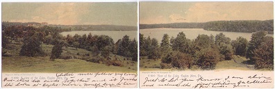 A View of the Lake, Eagles Mere (two cards)
