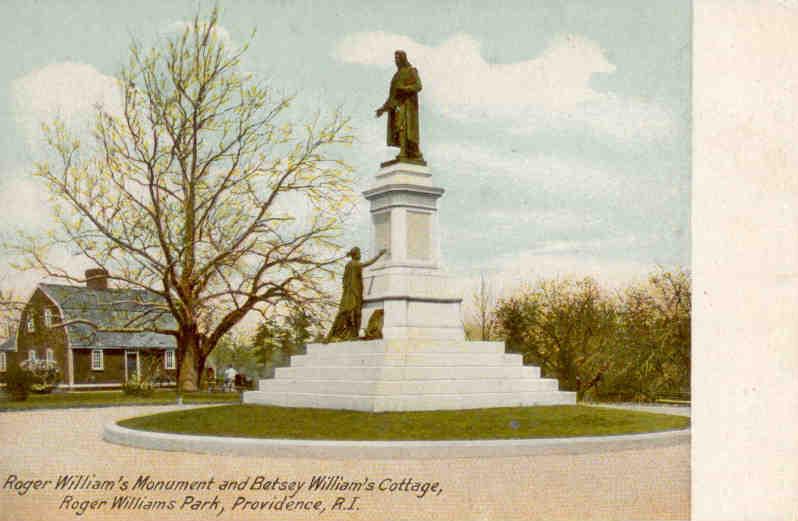 Providence, Roger William’s Monument and Betsey William’s Cottage (sic)