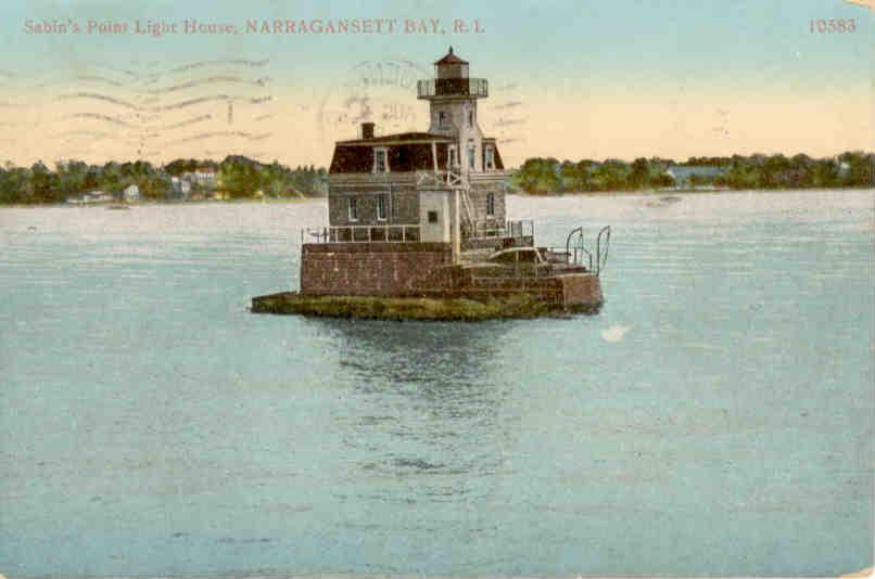 Narragansett Bay, Sabin’s Point Light House