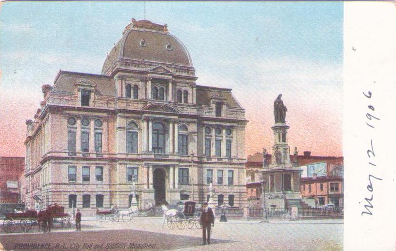 Providence, City Hall and Soldiers Monument