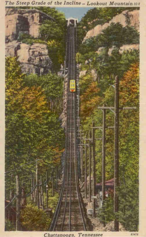 Chattanooga, The Steep Grade of the Incline – Lookout Mountain
