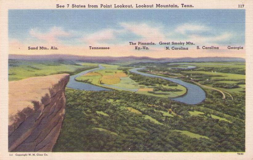 See 7 States from Point Lookout, Lookout Mountain