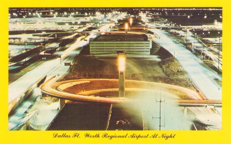 Dallas Ft. Worth Regional Airport At Night