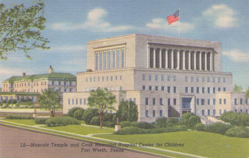 Fort Worth, Masonic Temple and Cook Memorial Hospital Center for Children