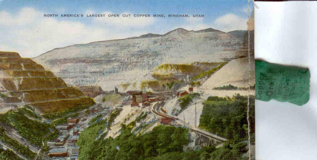 Bingham, North America’s largest open cut copper mine