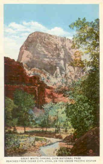Zion National Park, Great White Throne, Union Pacific System