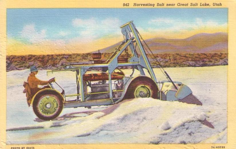 Harvesting Salt near Great Salt Lake