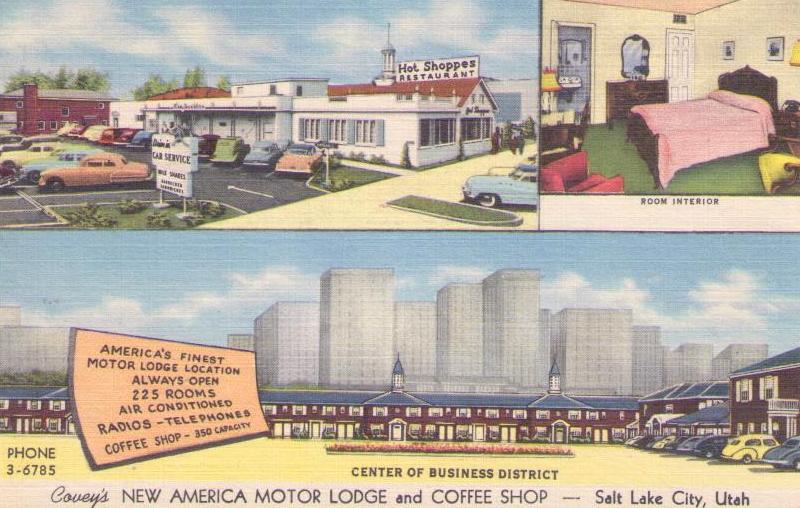 Salt Lake City, Covey’s New America Motor Lodge and Coffee Shop