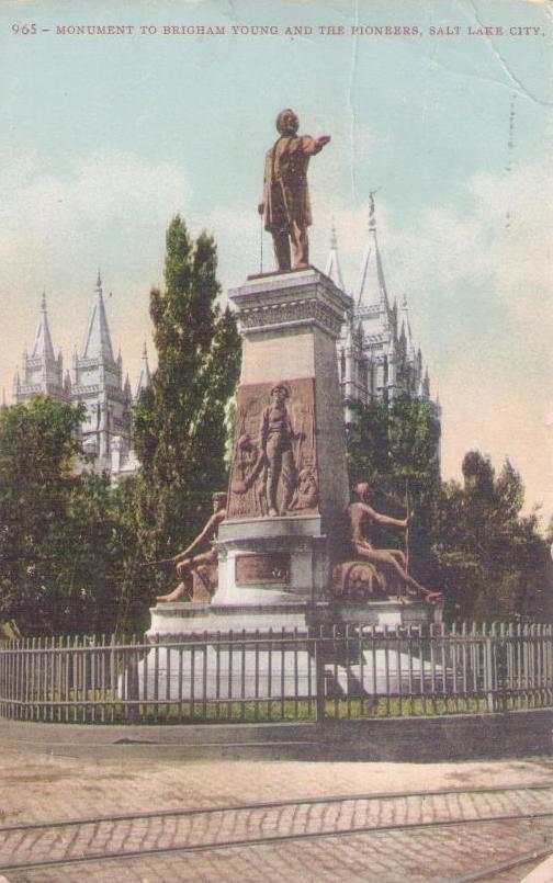 Salt Lake City, Monument to Brigham Young and the Pioneers