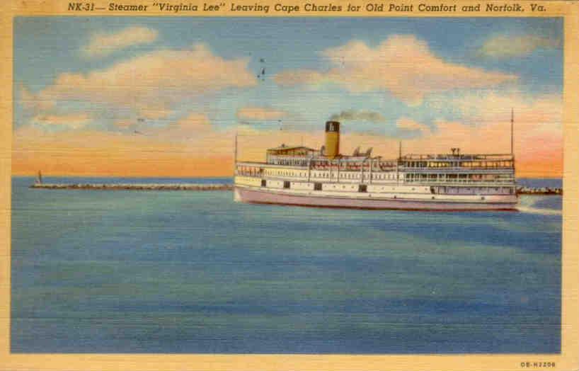 Steamer Virginia Lee Leaving Cape Charles
