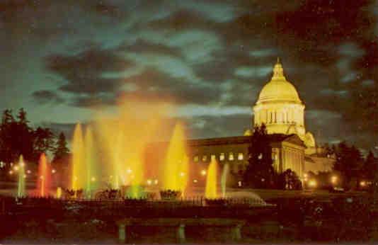 Olympia, Legislative Building and fountain