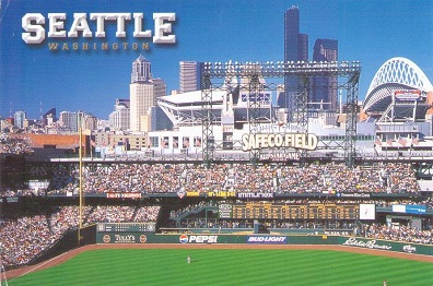 Seattle, Safeco Field with Seattle Skyline
