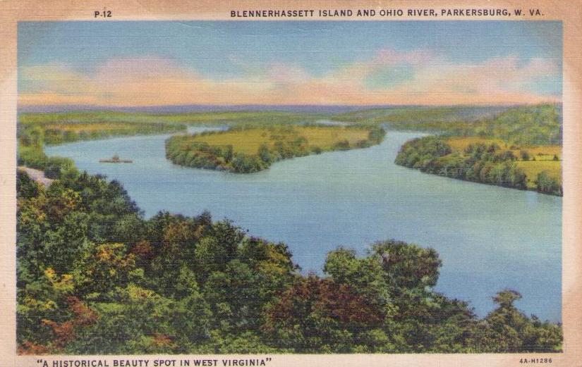 Parkersburg, Blennerhasset Island and Ohio River