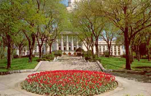 Madison, state capitol, tulip time