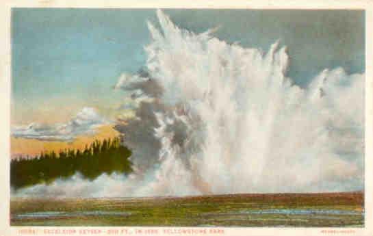 Yellowstone Park, Excelsior Geyser – 300 Ft., in 1888