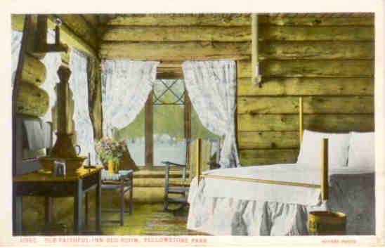 Yellowstone Park, Old Faithful Inn Bed Room