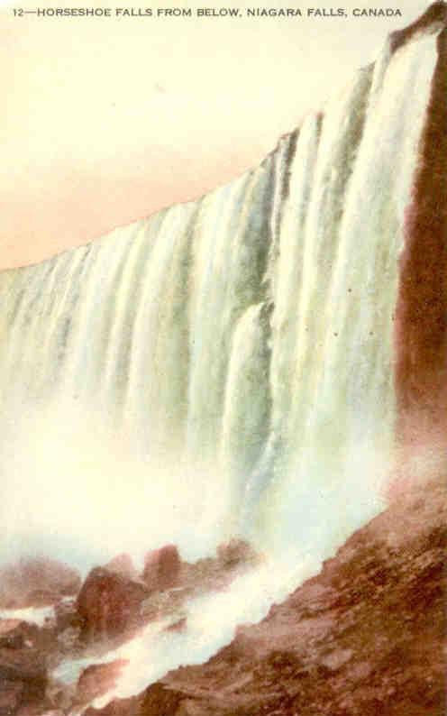 Niagara Falls, Horseshoe Falls from below