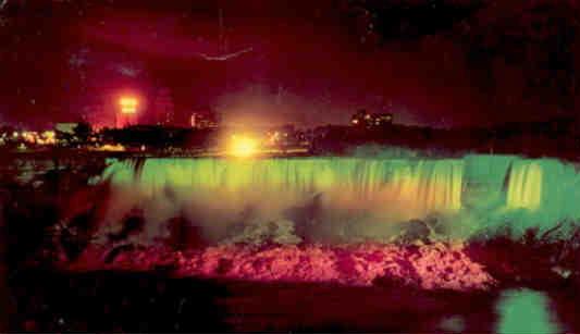 Niagara Falls, American Falls Illuminated