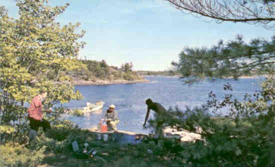 Ontario, French River Area, Time Out for Shore Lunch