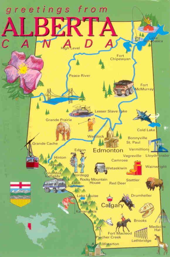 Alberta map