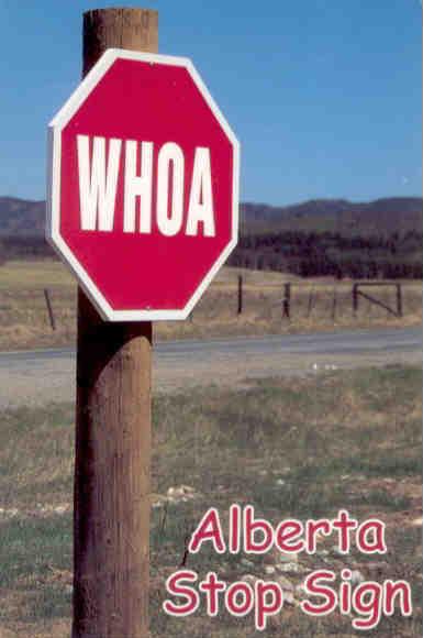 Alberta Stop Sign