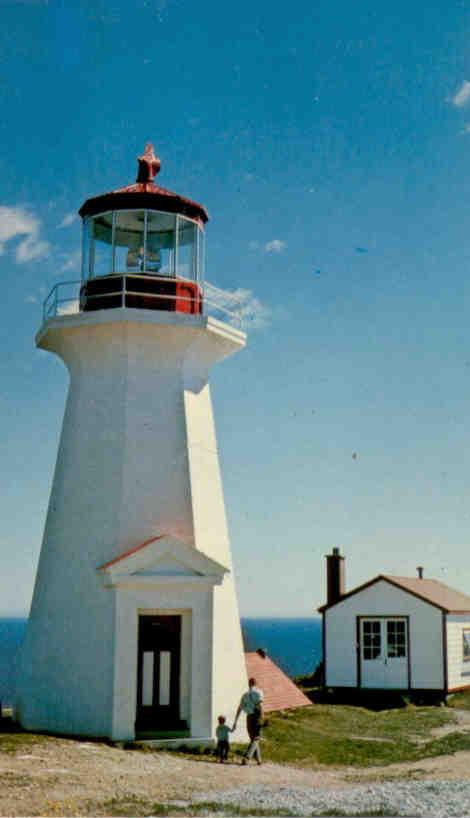 Quebec, La Gaspesie, Lighthouse at Shipshead