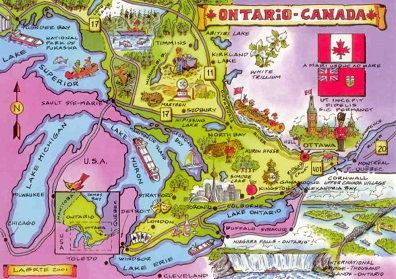 Ontario map