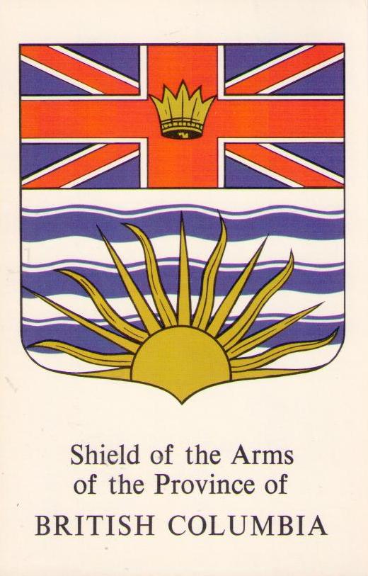 Shield of the Arms of the Province of British Columbia