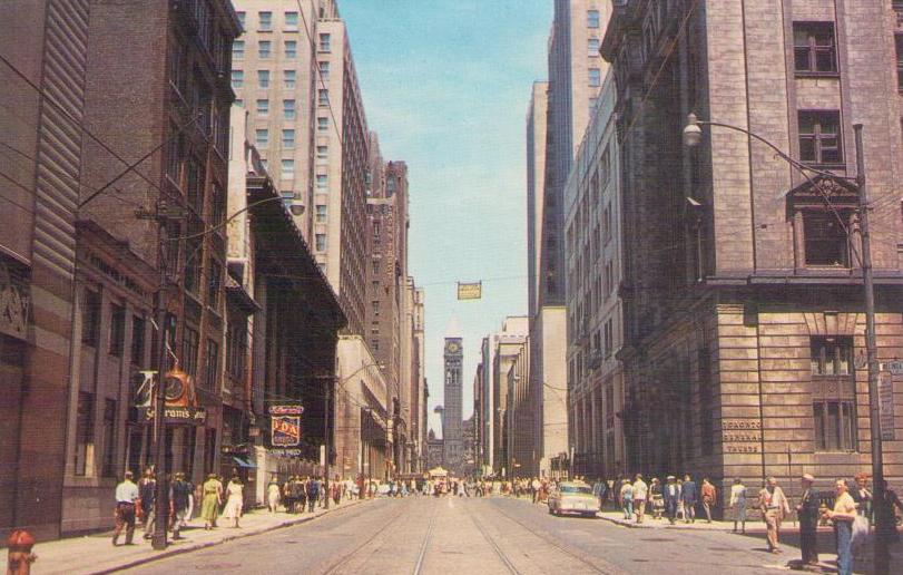 Toronto, Bay Street with the City Hall