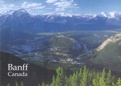 Banff, from top of Sulphur Mountain