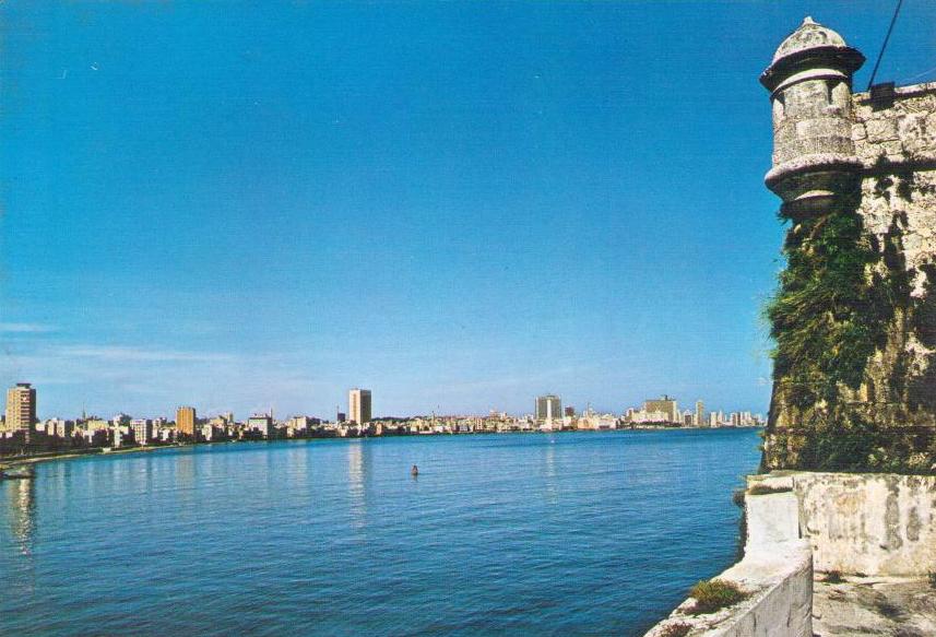 Entrance to the bay of Havana