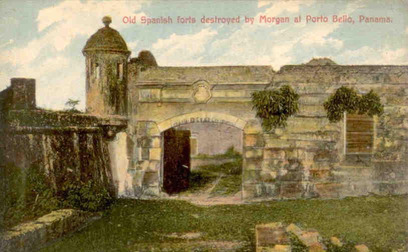 Porto Bello, Old Spanish forts destroyed by Morgan