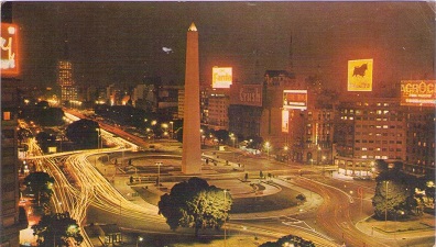 Buenos Aires, Vista nocturna de la Av. 9 de Julio